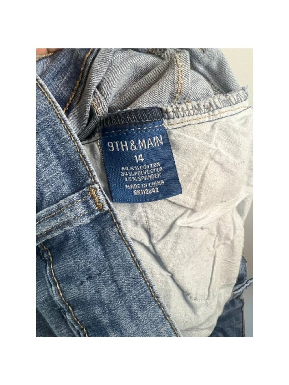 9th and Main Womens Denim Straight Leg Jeans Size 14 - Picture 5 of 5